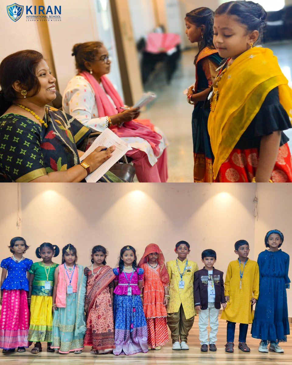 Grade 1-3 students celebrated cultural diversity in a People Around the World fancy dress competition, showcasing confidence and gaining insights into global traditions. #kiraninternationalschool #education #Boduppal #LearningThroughFun #ConfidenceBuilding #FancyDressCompetition