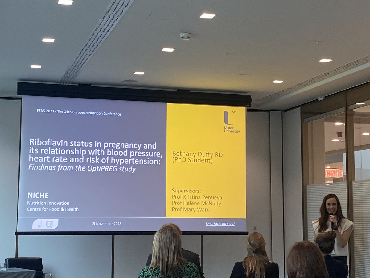 BethanyDuffyRD's tweet photo. Great week in Belgrade at #FENS2023 presenting on the association between riboflavin deficiency and hypertension during pregnancy
Abstract π https://t.co/37CljEKar9
Thank you to Yakult for providing me with an educational grant to support my attendance
#OptiPREG #NicheBvits https://t.co/NkcnUxfeGe