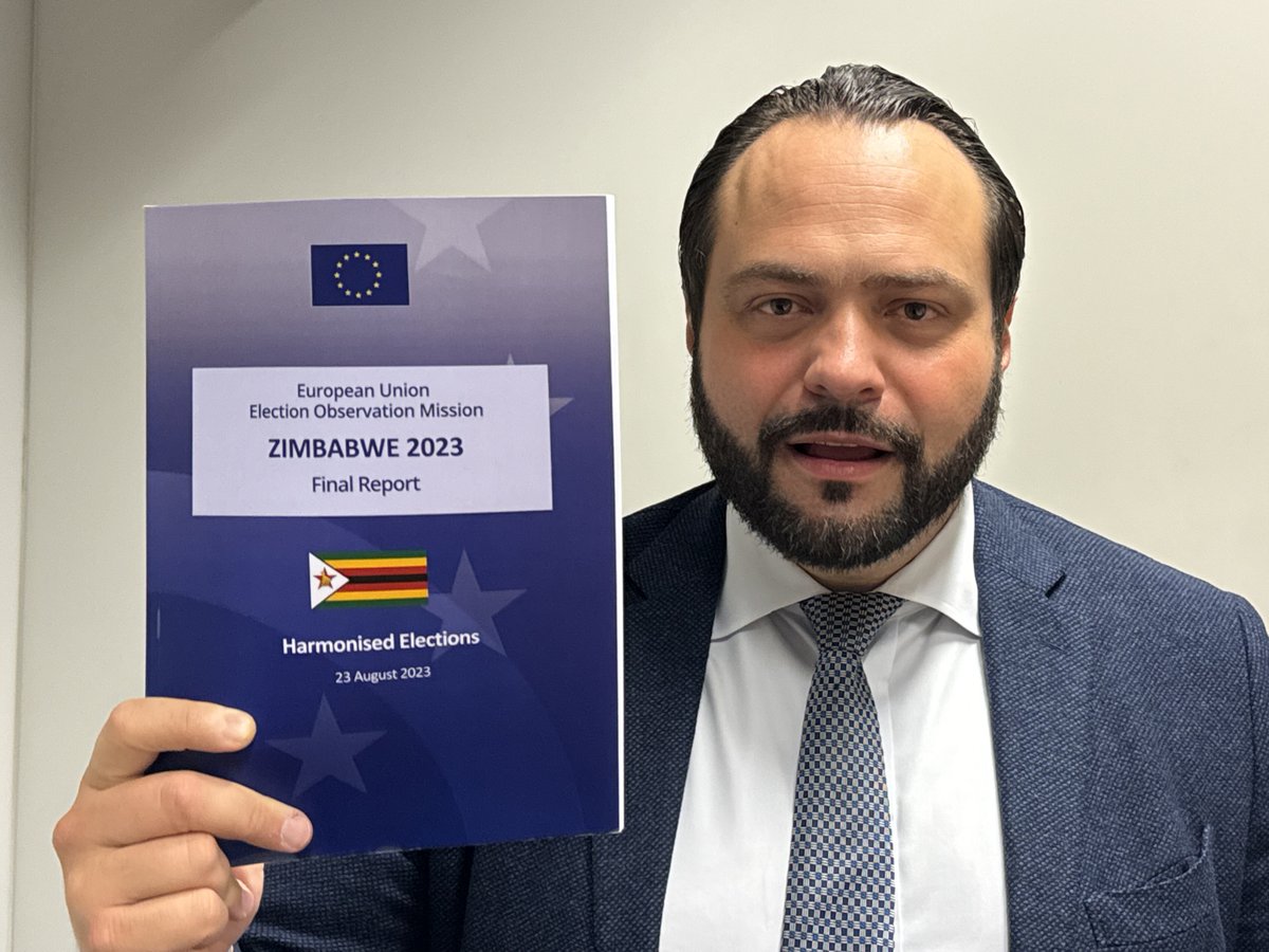 Chief Observer Fabio Massimo Castaldo presented today the EU EOM final report on the 2023 harmonised elections.
Read the full report here👇
eeas.europa.eu/eom-zimbabwe-2…

#EU4democracy #zimelection2023 #electionszw