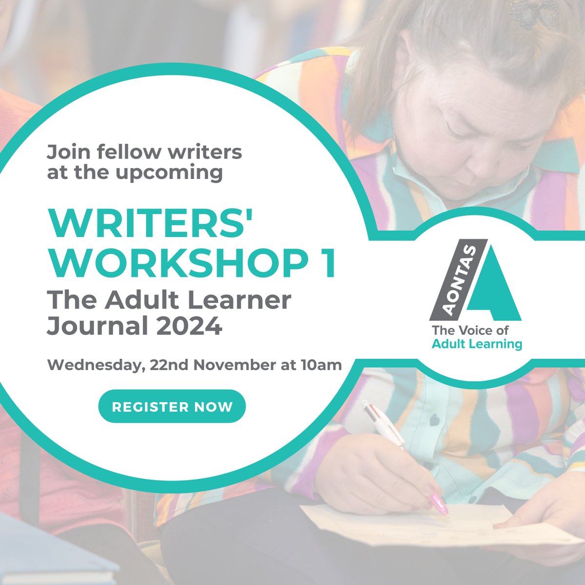 Calling #AdultEducation researchers and practitioners interested in publishing academic articles. Join us for the AONTAS Adult Learner Journal Writers' Workshop on November 22nd. Whether new or experienced to academic writing, all are invited. Sign up: bit.ly/3G1Meay