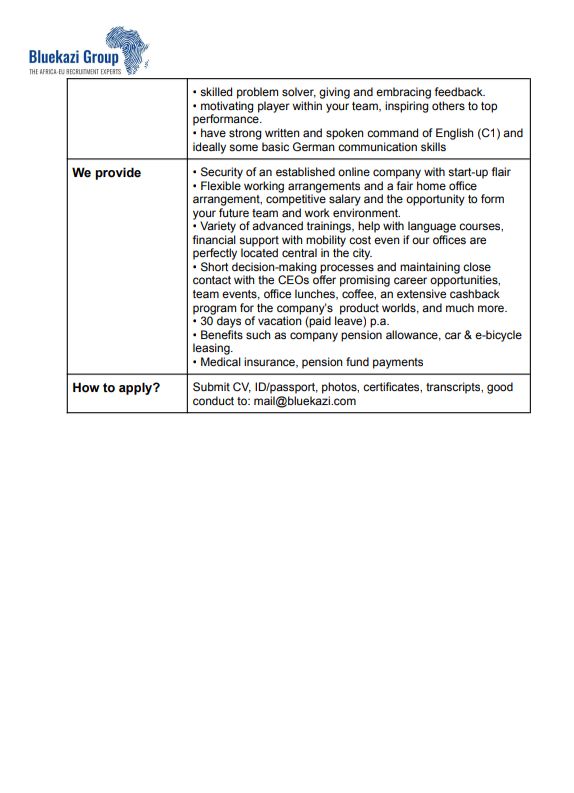 BluekaziGroup's tweet image. Are you a Software Developer looking to broaden their horizons and expand their capabilities? We are looking for you! Contact us today and submit your applications to mail@bluekazi.com
#workingingermany🇩🇪 #softwaredeveloperjobs  #opportunitiesingermany #relocateabroadjobs