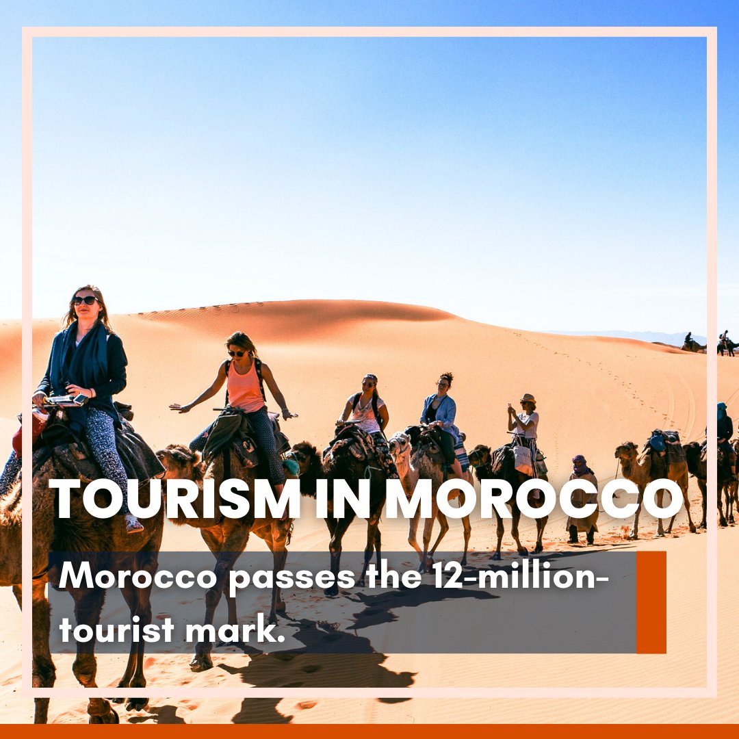 mymarrakechtour's tweet photo. ✨#Morocco's #tourism sector enjoyed a record year in 2023. There were 12.3 million from January to October.
 
📌October maintains this positive momentum, welcoming 1.2 million tourists, an increase of 3% compared to October 2022, says a press release.

#Tourism2023 #Travel https://t.co/OHuI6teKoh