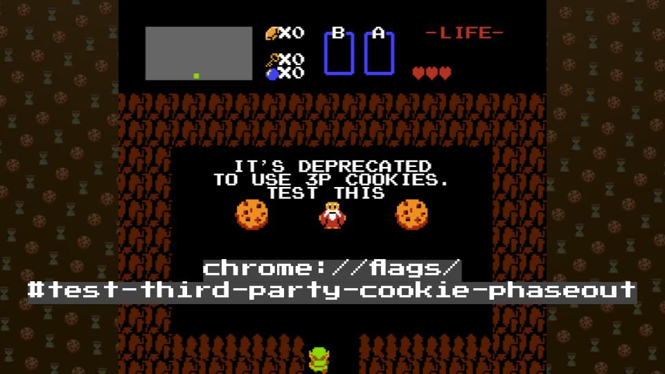 rowan_m's tweet photo. Third-party cookies are retro. Test if your site is ready to run without them before we disable #thirdPartyCookies for 1% of #Chrome users in Jan 2024.
Cheat code: enable chrome://flags/#test-third-party-cookie-phaseout
Full #cookieCountdown strategy guide https://t.co/k7m27UNkea https://t.co/cW6gkB7z7Q