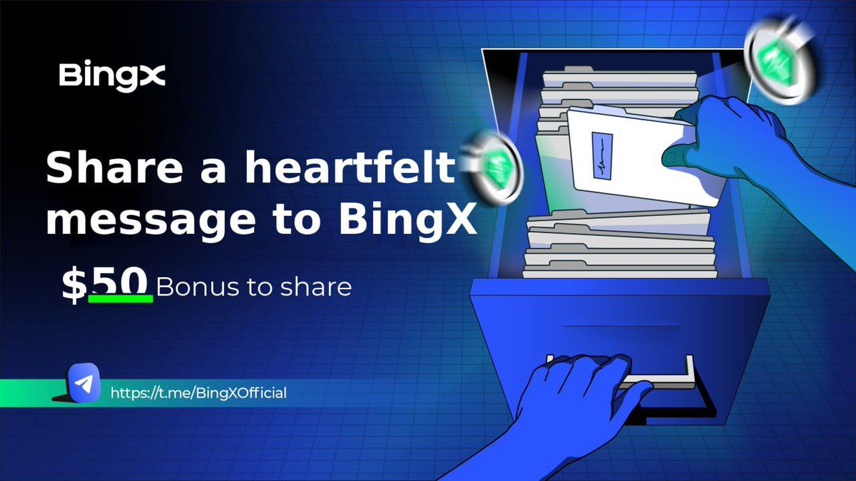 bingxegypt's tweet photo. 🚀 حدث شهادات مجتمع BingX 🎉

🌐✨ تشهد BingX تحول كبير ونريدكم، مجتمعنا المذهل، أن تكونو جزء من هذه الرحلة المثيرة.

🔈🔈نحن نتواصل مع مجتمع تيليجرام الخاص بنا لمشاركة أفكاركم وشهاداتكم حول تجربتكم مع BingX.

📆التاريخ: 17 - 18 نوفمبر

🤑الجائزة: مكافأة قدرها 10$ ل 5 فائزين

🛎كيفية الفوز:
✅تفاعل مع @BingX_Testimonial_Bot . سوف يرشدكم الروبوت خلال كل شيء؛

📌القواعد
- الغش ممنوع منعا باتا في مجتمع BingX. ستتم إزالة الغشاشين من الحدث؛
-- كل الحقوق محفوظة؛

📄 رابط التسجيل في BingX هنا👈:https://t.co/aSE8In0Hl9

📄 رابط المجتمع 👈: https://t.co/XmDcu6EFgC
