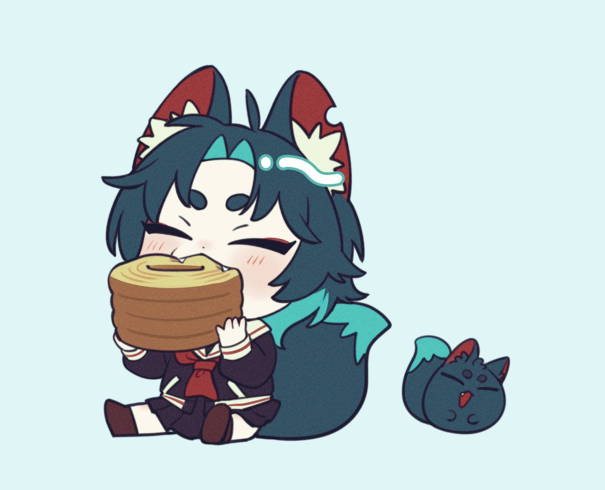 「バウムク〜ヘンたべた美味しかったからカロリ〜ゼロ 」|眞次ズンタロウ🐾連載中のイラスト