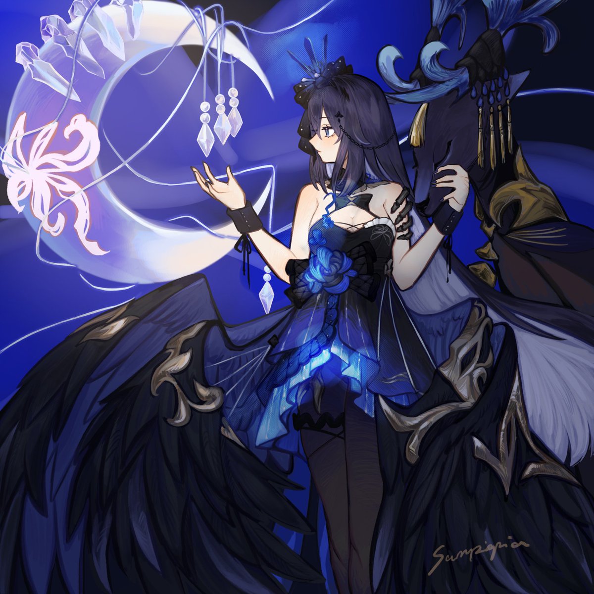 sampignion's tweet photo. Eternal nights embrace #HonkaiImpact3d #Seele https://t.co/714pJ2Au8y