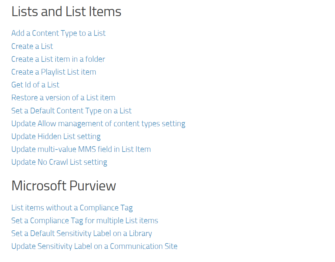 My #SharePointOnline cookbook 🍳 has some new #PowerAutomate recipes

👇 expiscornovus.com/2022/11/05/sha…

⭐️Added MMS, Purview &amp; User Profile related recipes
⭐️58 easy to digest recipes in total
⭐️All recipes have code snippets &amp; screenshots, which should help you to get started quickly