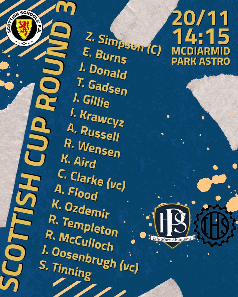 Our senior boys football team are back in <a href="/sschoolsfa/">Scottish Schools' Football Association</a> Scottish Cup action on Monday as they take on <a href="/IHS_HWB/">Inverkeithing HS PE</a> at McDiarmid Park! Here's the squad ready to represent <a href="/PerthHighSchool/">Perth High School</a> #weAREphs