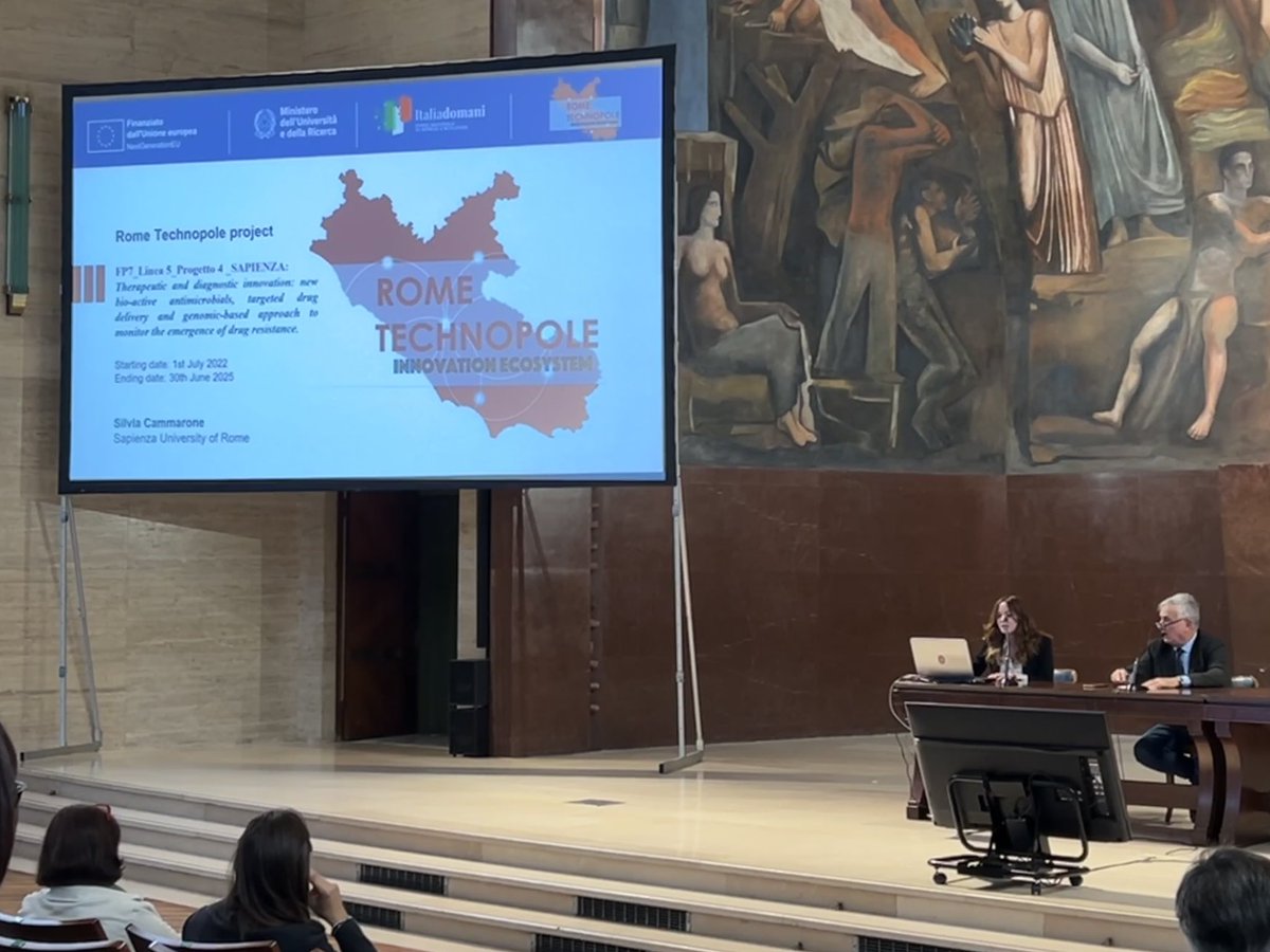 Silvia Cammarone (@silviacammarone) on Twitter photo Today I had a talk about my research which is focused on the identification of new therapeutic strategies against multi-drug resistance infections. #RomeTechnopole #PNRR <a href="/SapienzaRoma/">Sapienza Università di Roma</a> Today I had a talk about my research which is focused on the identification of new therapeutic strategies against multi-drug resistance infections. #RomeTechnopole #PNRR <a href="/SapienzaRoma/">Sapienza Università di Roma</a>