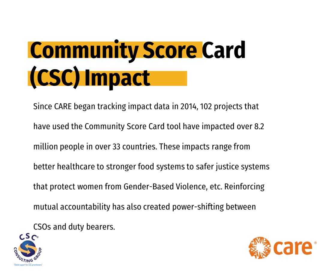 ScoreCardGroup's tweet photo. Over the years, the Community Score Card has been recognised globally as an approach to address local development challenges due to it's positive effects. Shared here are some of the impacts of CSC implementation.

#SocialAccountability #CSCimplementation #CommunityDevelopment https://t.co/1D4xJFsB8d