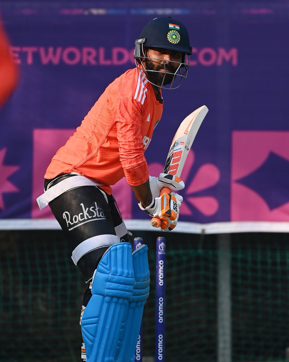 cricketworldcup's tweet photo. Getting ready for the ultimate battle 💪

#CWC23 #INDvAUS https://t.co/dvXPscZYr1