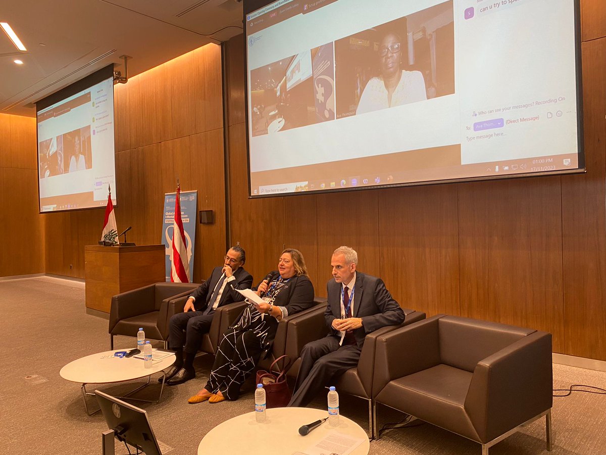 🌐 The insightful roundtable discussion on "Global Advances in Mental Health: The Next Frontier" has concluded at #GAMH! 🧠 A profound exploration of mental health innovations globally and locally with Drs <a href="/feljardali/">Fadi El-Jardali</a>, <a href="/rym_ayadi/">Rym Ayadi</a>, Ava Thompson. moderated by Dr. <a href="/BrigitteKhoury1/">Brigitte Khoury</a>.