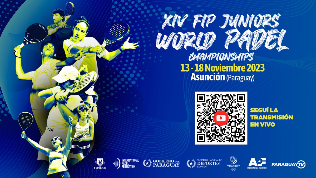 ParaguayTVHD's tweet photo. Continuamos con @PadelJunior2023  | Día 5

Seguí la transmisión 🔴https://t.co/sXS63QluMf https://t.co/8diF3zrw6x