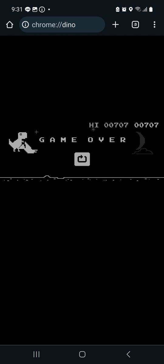 Yuki_124_radio's tweet image. GoogleDINOで遊んでたら新記録更新✨
 #雪のひとりごと

 #GoogleDino