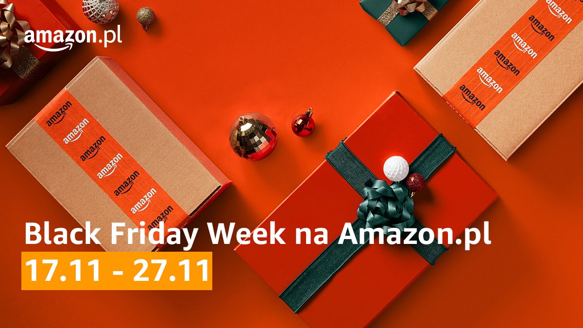 AmazonNewsPL's tweet photo. Rozpoczynamy #BlackFridayWeek na https://t.co/Uv4lzNWz0b! To aż 11 dni gorących okazji. Zrób listę życzeń i skorzystaj z promocji, by cieszyć się przemyślanymi zakupami w niższych cenach. #AmazonPL #BlackFriday #CyberMonday https://t.co/21mB5n0H7O
