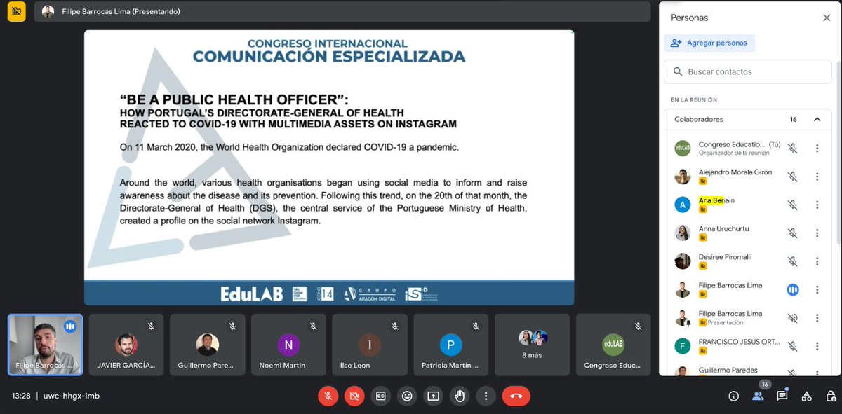 CongresoCE's tweet photo. Hemos empezado el congreso con un alto nivel de ponencias en el IV Congreso de Comunicación Especializada. Puedes seguir en directo el Congreso en este enlace👇
https://t.co/pXXgS9sn3v https://t.co/kDavVQlTaC