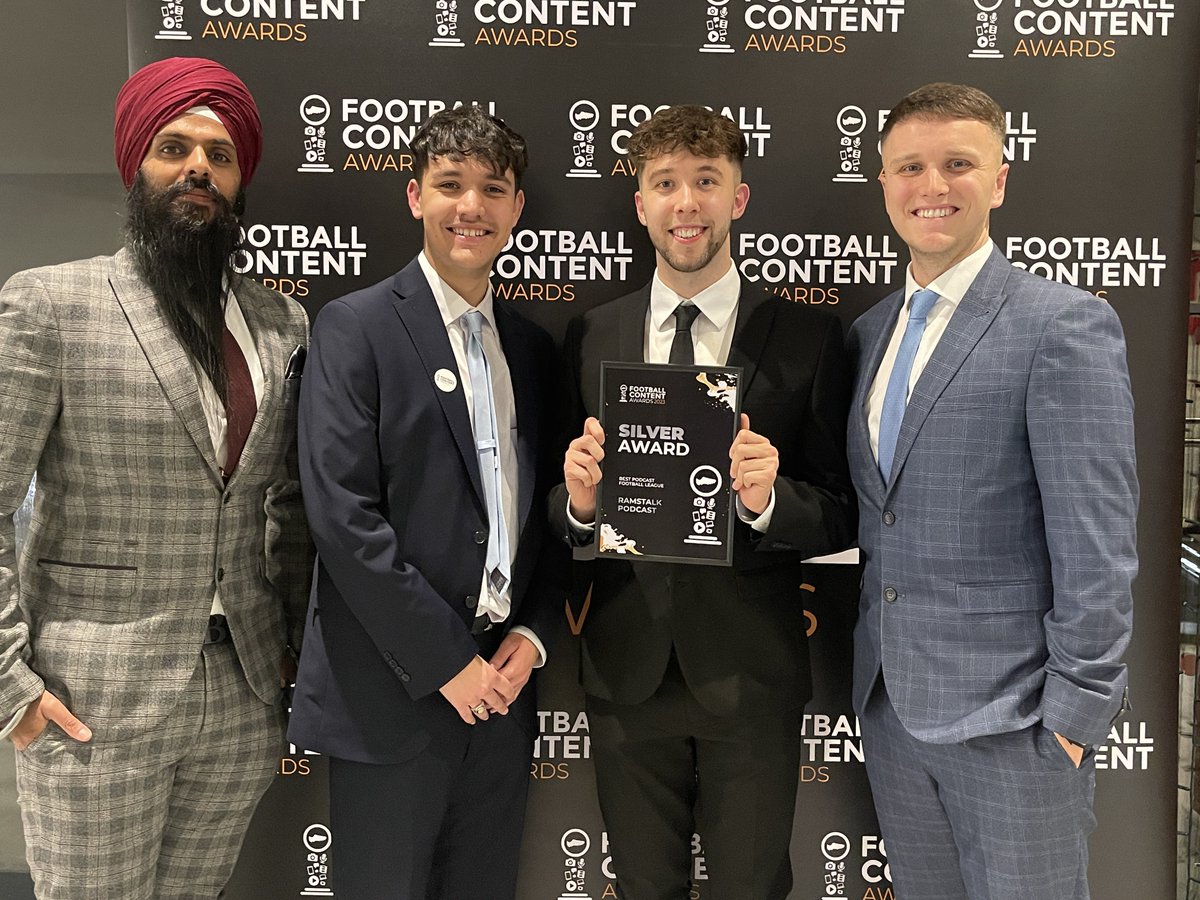 goalhangeryt's tweet image. An amazing experience last night just to be at the @The_FCAs but to win the Silver Award for Best Podcast in the Football League is surreal! 🤩

Thank you once again to everyone who listens to us ramble each week about Derby County 🐏