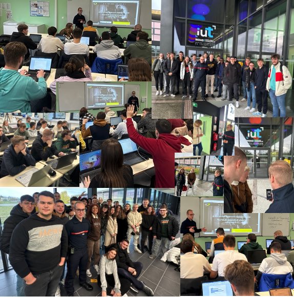 ✅Être étudiant #SapeurPompier #Volontaire c'est possible ! Le Lt A GORGUET démontrant brillamment l'harmonie entre études et engagement de #SapeurPompier 👩‍🎓🧑‍🎓🚒 Ancien #étudiant #HSE #Charleville, il partage avec passion l'essence de son métier avec nos étudiants🙏Merci <a href="/sdis08/">SDIS des Ardennes</a>