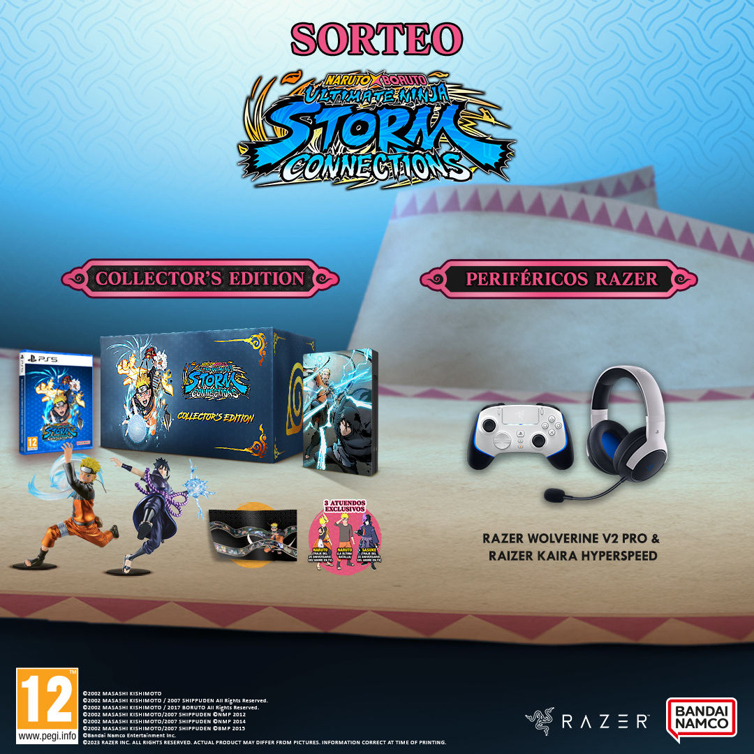 RazerES's tweet photo. ¡Encuentra tu camino ninja con este sorteazo que organizamos con @BandaiNamcoES! Participa y consigue una Collector's Edition de Naruto x Boruto: Ultimate Ninja Storm Connections para #PlayStation5 y los mejores periféricos Razer para disfrutarlo 🍃

Requisitos:
➡️ Residir en Península o Baleares
➡️ Seguir a @RazerES y @BandaiNamcoES
➡️ RT + mencionar a un amigo con el hashtag #RazerxNSC

El sorteo estará activo hasta las 23:59h del 23 de noviembre. ¡Mucha suerte a todos!