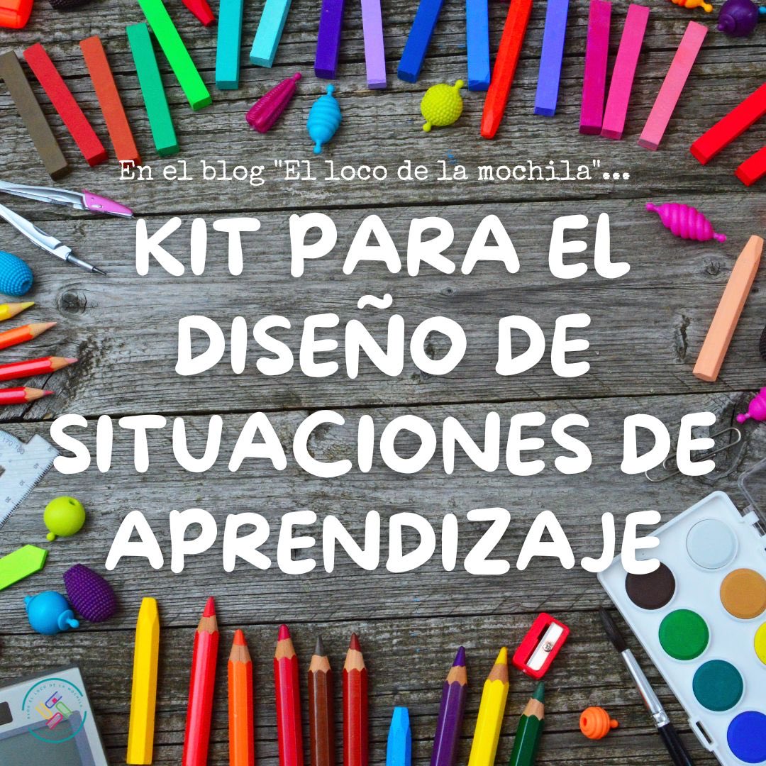 Si estás elaborando tus #situacionesdeaprendizaje siguiendo el currículo #LOMLOE, los “Kits para el diseño de situaciones de aprendizaje” del blog “El loco de la mochila” te facilitarán el trabajo. Los puedes encontrar aquí: blogsaverroes.juntadeandalucia.es/ellocodelamoch…⬇️
