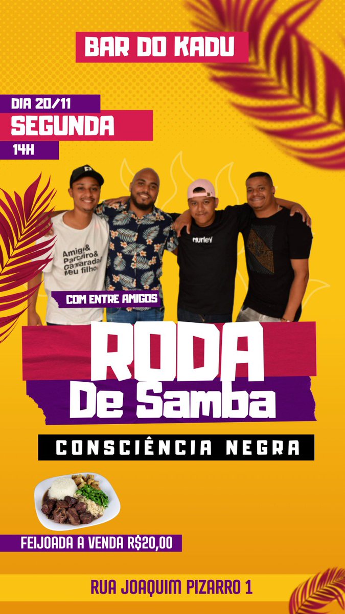 kaduabv's tweet photo. Pra você que gosta de curtir uma roda de samba, segunda feira no feriado vai rolar 🚨🚨🚨🚨 https://t.co/L8xJvUWQK8