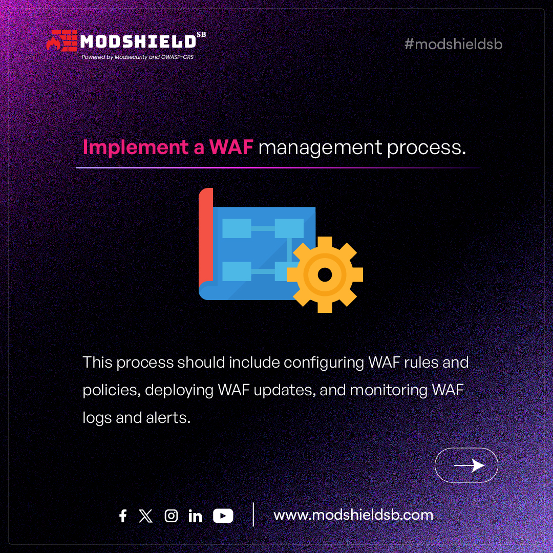 Cybersecurity is made easy! Check out the quick tips for WAF monitoring and management. Stay protected and keep scrolling for more cyber wisdom. Ready to level up your security game? Follow Our Page Now!
modshieldsb.com
#waf #webappfirewall #cyberprotection #wafsecurity