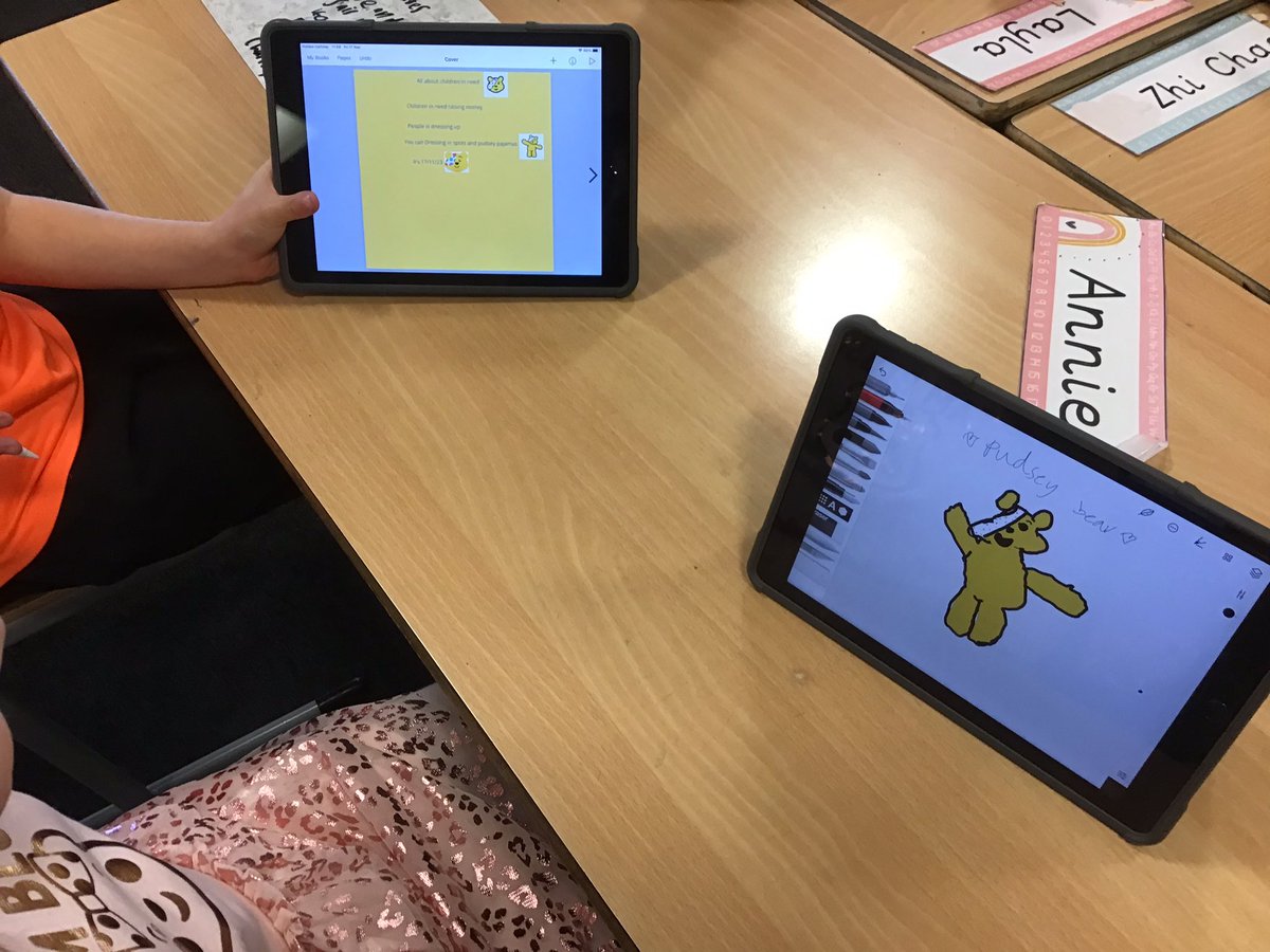 MrsS_Saracen's tweet photo. P3/4 used their digital skills and @Apple pens to create Pudseys and posters for #ChildrenInNeed2023
@saracenprimary @DL_for_All @AppleEDU https://t.co/s4n7q4eeG7