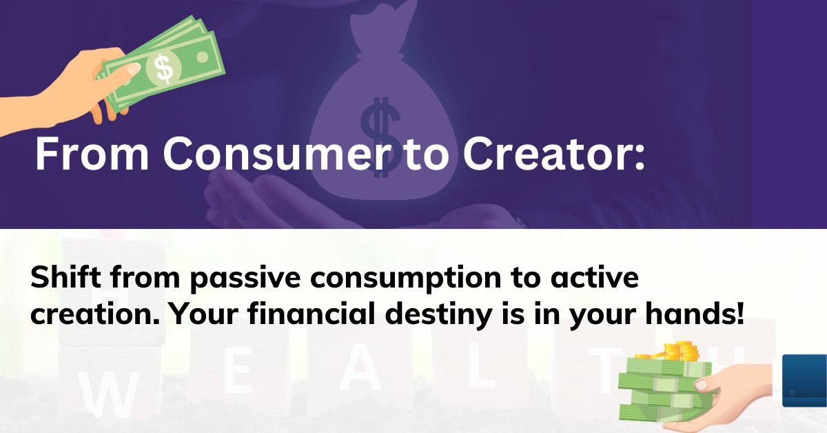 blackhawkinc's tweet photo. "From Consumer to Creator: Shift from passive consumption to active creation. Your financial destiny is in your hands!"
#ZiadAbdelnour #WealthCreator #Captalism #Entrepreneur #wealth #investment #financialtips #financialsucess #finance #financialdestiny https://t.co/6pC1qXAjna