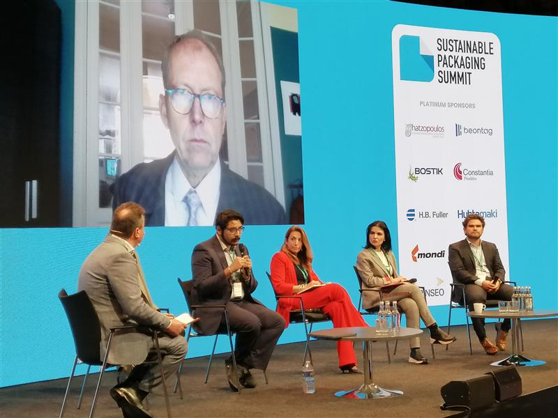 ClimateCLG's tweet image. This week we have been with Materials &amp;amp; Products Taskforce lead to share some insights at @PackagingEurope’s Sustainable Packaging Summit. ♻️
👏 Positive panel vibes: PPWR is propelling the EU towards a circular economy. 🔄
#SustainablePackaging #EURegulation #PPWRDebates