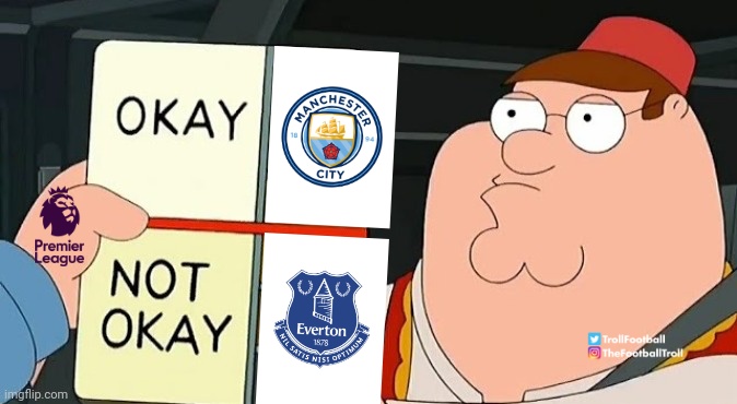 Man City with 115 FFP charges - Nothing happens

Everton with 1 FFP charge - 10 points deduction