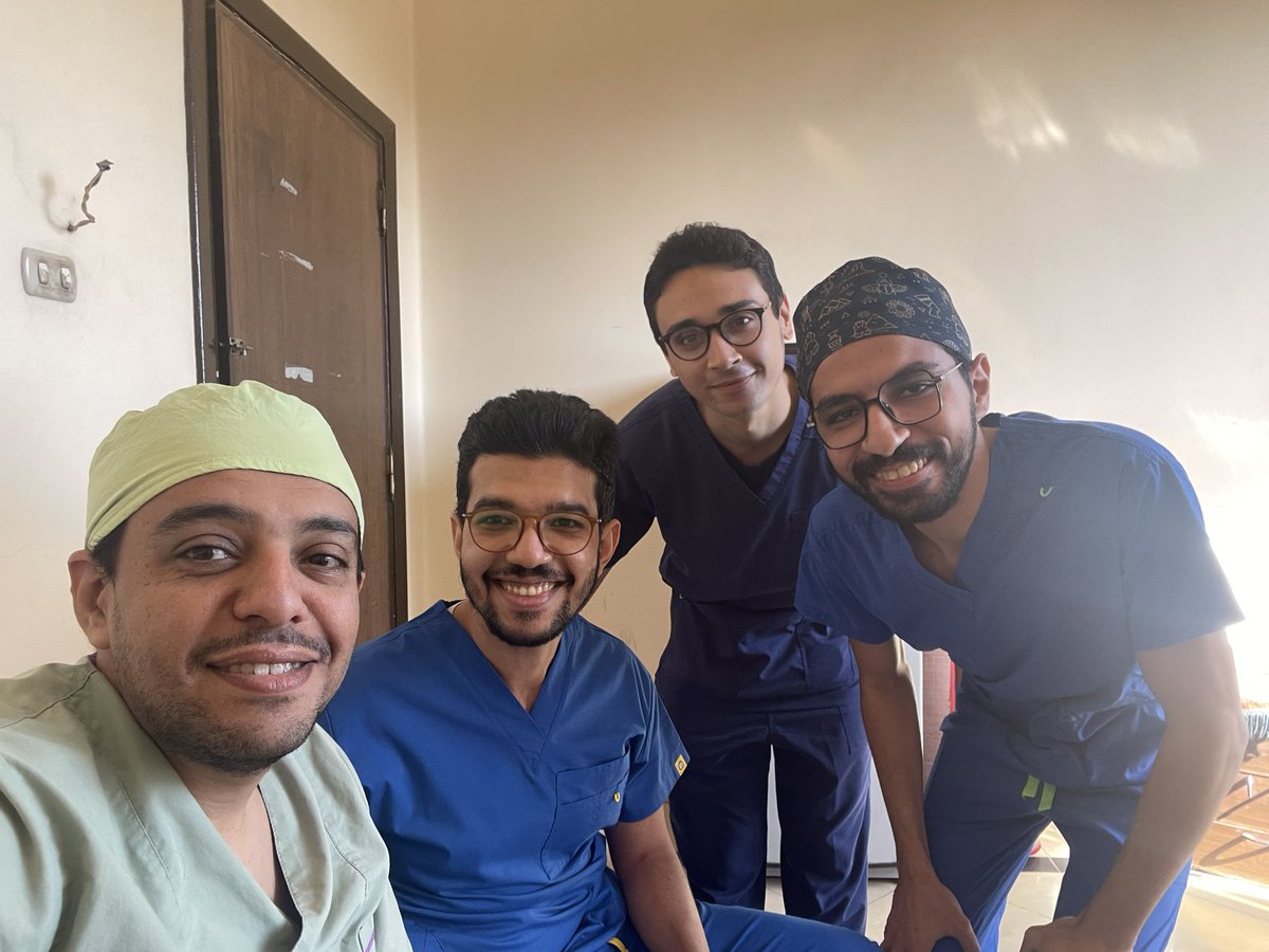 Thoracic surgery operative list with great team and nice spirits @itis_jimmy @KareemAH94 
#assiut #egypt #thoracicsurgery #lungcancer #vats #uniportal