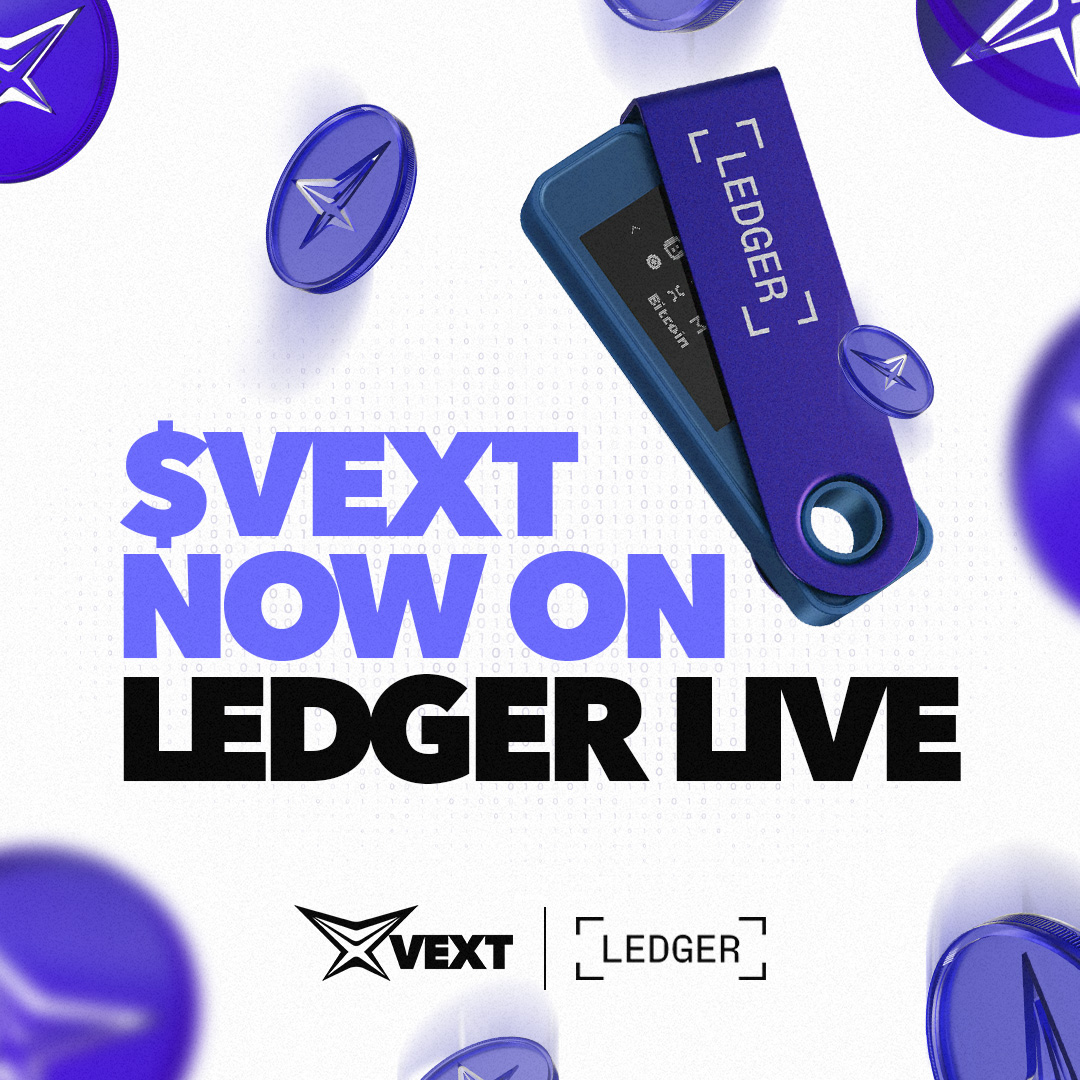 📣 $VEXT is now supported on @Ledger LIVE! This means that you can now secure and manage your VEXT in the leading solution for hardware wallets 🔏 #VEXT #Ledger