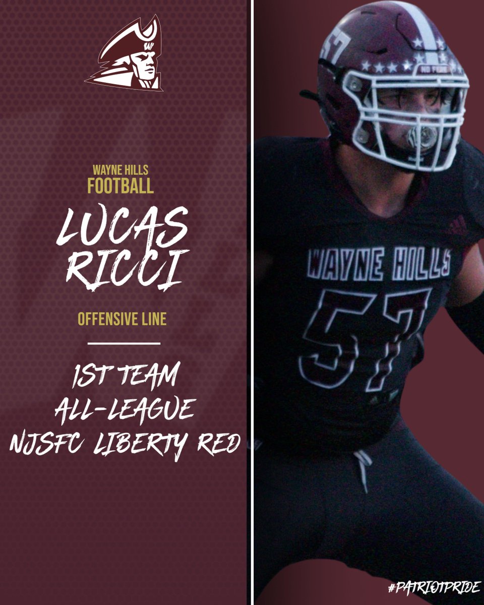 Congrats to Lucas Ricci on being named First Team All-League!! @whillsathletics @WayneHillsPrinc #PatriotPride