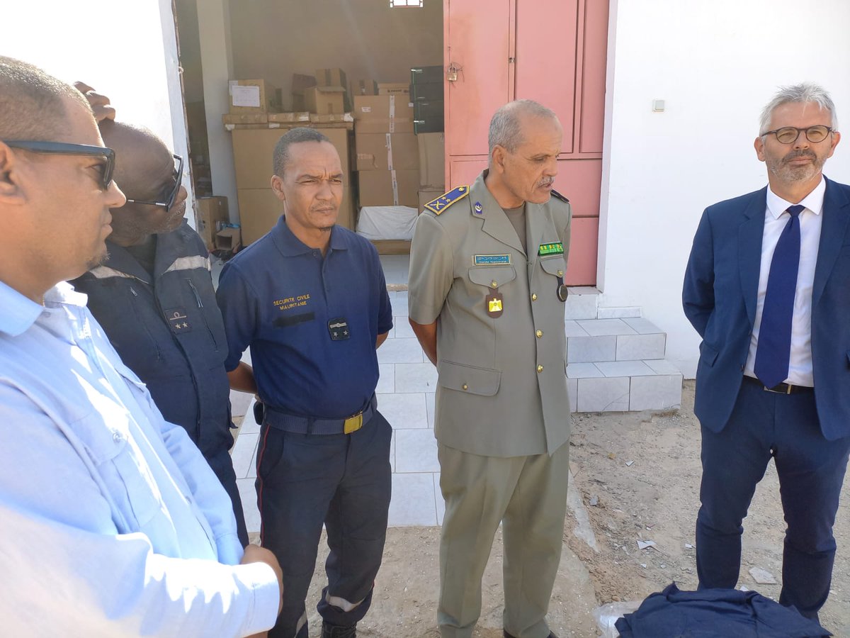 CoopSecuDefense's tweet image. #Mauritanie 🇲🇷🇫🇷 : le 1️⃣6️⃣ novembre, le centre de secours Dar-Naïma reçu 3️⃣ lots d&apos;équipements de protection et tenues offerts par la @SecCivilFrance ainsi que les services départementaux d&apos;incendie et de secours (#SDIS) 51 et 73.🔥

➡️ acheminés avec le soutien de la DCSD
