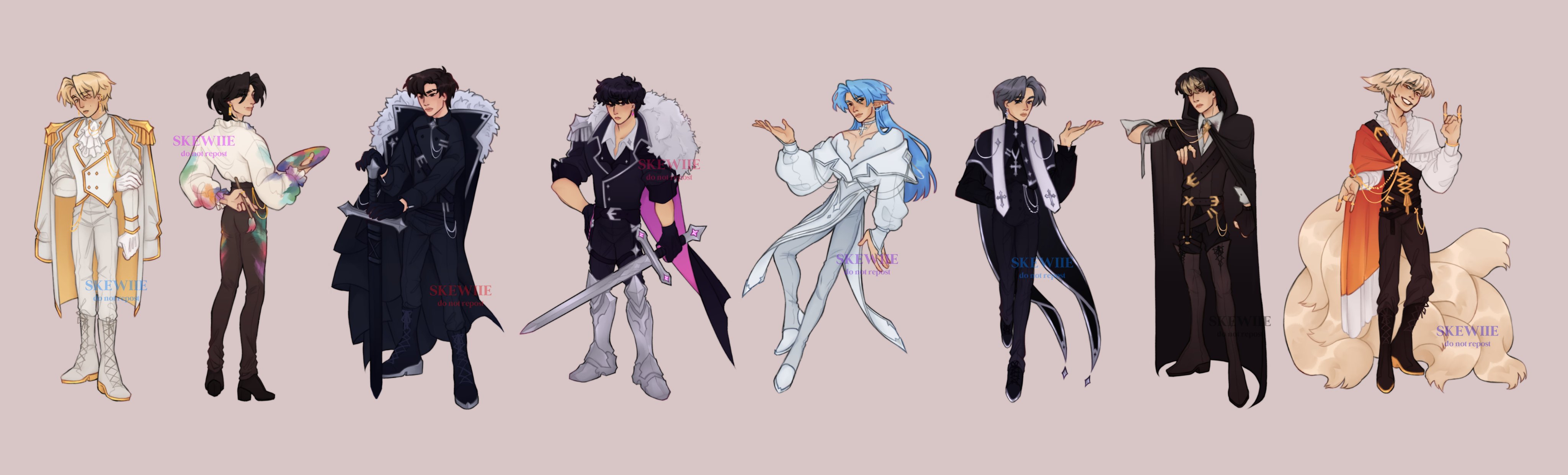 🍓 kairo ꒰ᐢ. .ᐢ꒱₊˚⊹ on X: “here are all 8 designs lined up 