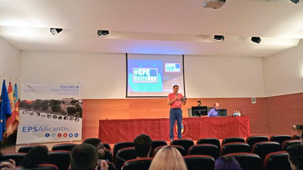 🇪🇸 Pablo Forcén Soler 🇪🇸 (@pabloforcen) on Twitter photo Aquí estamos un año más <a href="/imper4tor/">EDUARDO ARANCIBIA</a> y un servidor, en la #cpcretrodev, para dar el premio al mejor videojuego #arcade de parte de <a href="/Arcade_Vintage/">Museo Arcade Vintage</a>
y <a href="/ArcadeVintageOr/">Asociación Arcade Vintage Origins</a>. Enhorabuena a todos los participantes y en especial a los ganadores <a href="/auamstrad/">Club AUA</a> #amstrad #cpc Aquí estamos un año más <a href="/imper4tor/">EDUARDO ARANCIBIA</a> y un servidor, en la #cpcretrodev, para dar el premio al mejor videojuego #arcade de parte de <a href="/Arcade_Vintage/">Museo Arcade Vintage</a>
y <a href="/ArcadeVintageOr/">Asociación Arcade Vintage Origins</a>. Enhorabuena a todos los participantes y en especial a los ganadores <a href="/auamstrad/">Club AUA</a> #amstrad #cpc