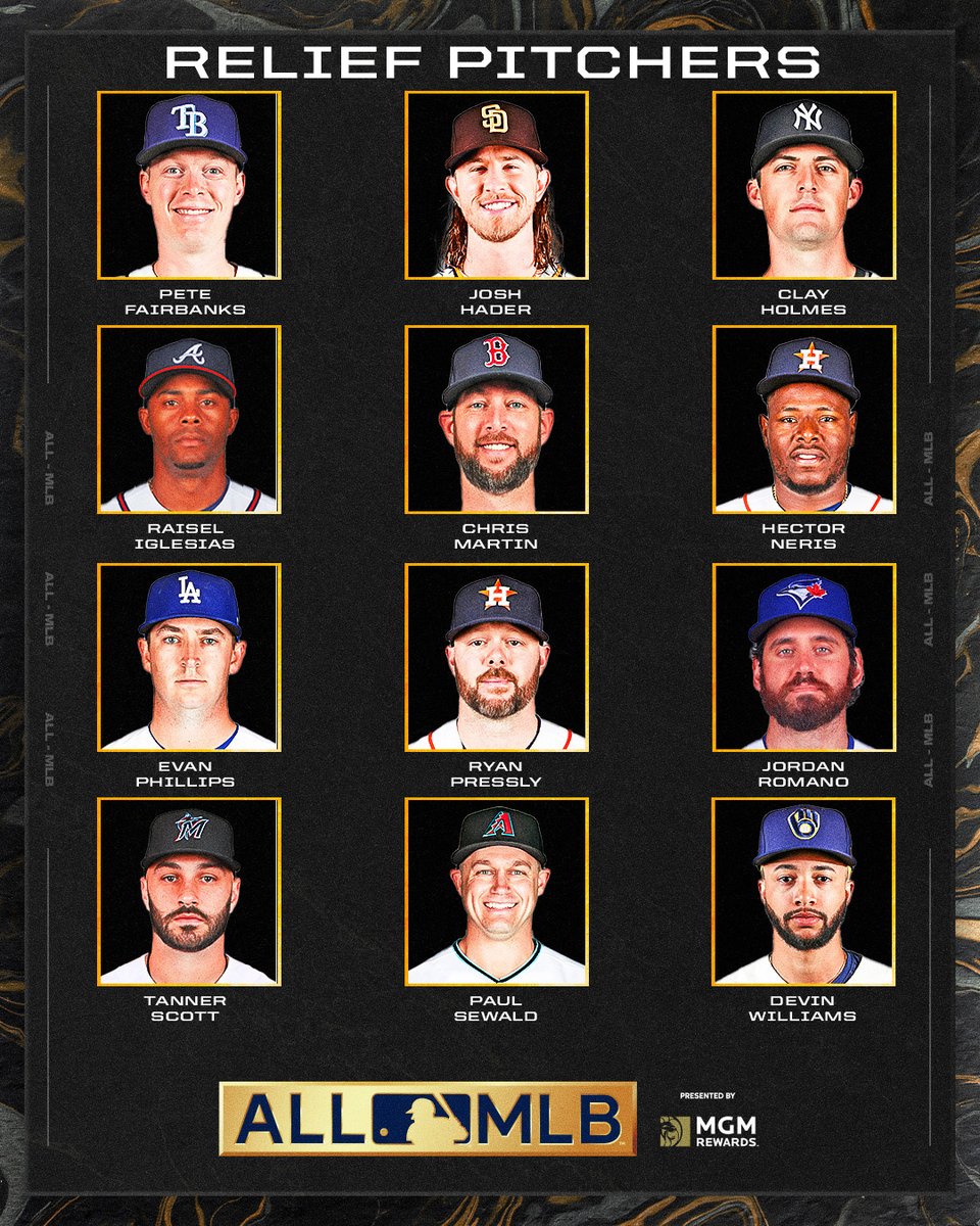 Two of these relievers will make it onto the All-MLB team. Who has your vote? ➡️ MLB.com/AllMLB