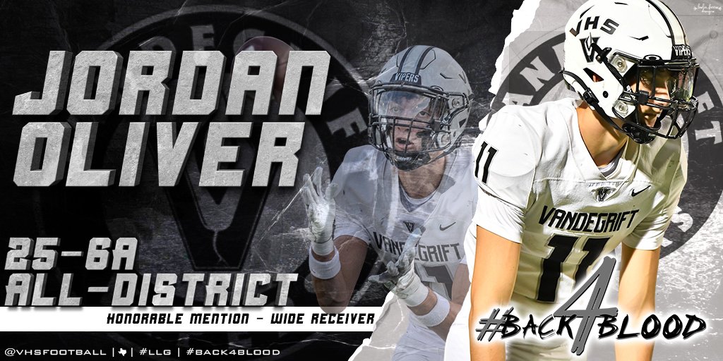 Congrats to <a href="/jordan_oliver8/">Jordan Oliver 2024</a> for being named 25-6A All District Honorable Mention Wide Receiver