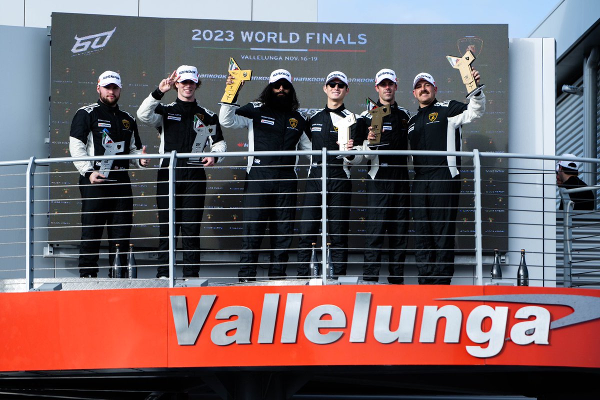 waynetaylorrcng's tweet photo. Talk about a trophy haul in Italy! 🏆 The fight for the Grand Finals title starts tomorrow. 

No. 101 WTRAndretti PRO: P1 Overall 
No. 184 WTRAndretti PRO: P2 Overall 
No. 108 WTRAndretti PRO|AM: P2 
No. 110 #DEXImaging LB Cup: P1 

#WTRAndretti // #LamboPalmBeach // #LamborghiniNashville