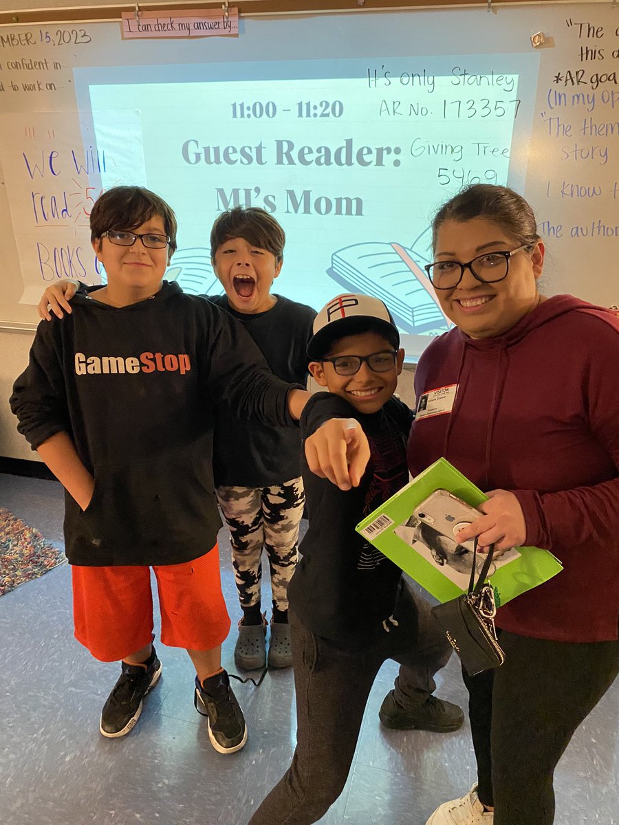 Our 2nd guest reader was a parent reading The Giving Tree. She talked about the importance of spending time with friends &amp; family! Thank you for having a #LockhartForPeople &amp; sharing your favorite book with us! 
<a href="/NavarroLISD/">Navarro Elementary</a>