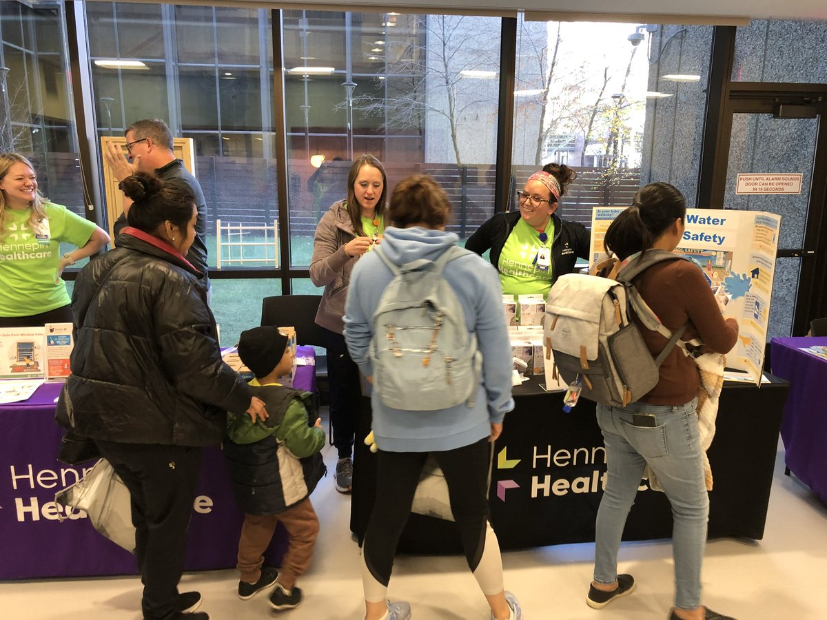HennepinHC's tweet photo. #BabySafetyShower attendees are learning about a variety of topics, including car seat safety, safe sleep, preventing falls, water safety, poison prevention, medication safety, infant/child CPR, choking prevention. #beinjuryfree https://t.co/vgbtTk6AZM