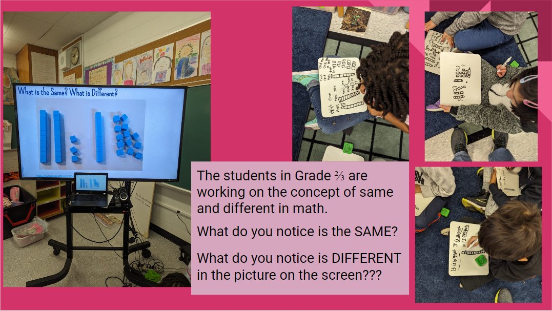 What is the same? What is different? @TDSBmath #buildingthinkingclassrooms @MoePerera