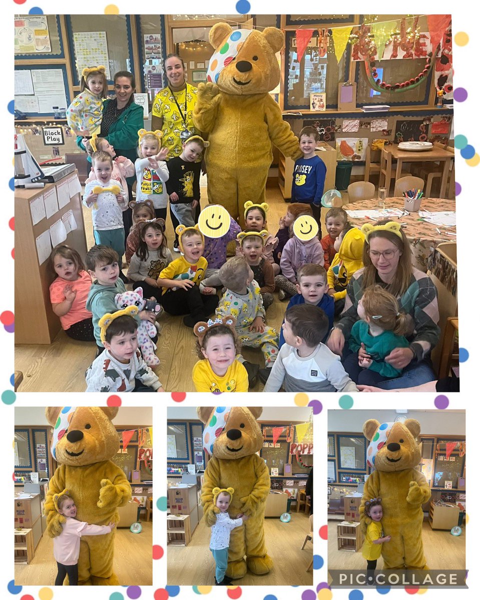 We had a lovely visit from Pudsey this morning! Thank you so much to @AsdaCommunity @AsdaStenny for arranging this for our children 💛
So far we have raised £208.50 between the ELC and @stbernadettesps #BBCCiN #parterships