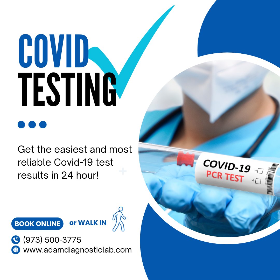 adamdiagnostic's tweet photo. Unlocking Peace of Mind: Our state-of-the-art COVID-19 testing lab is your go-to destination for swift and reliable results! 🦠✨ Enjoy a 24-hour turnaround for regular tests and get expedited PCR results in just 3 hours. https://t.co/MyW3gm9SQq