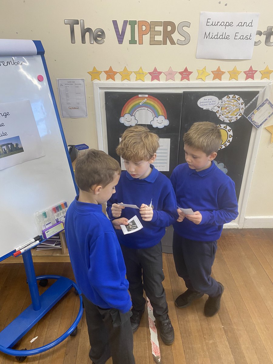 BiramClass's tweet photo. In history today we were traders from the Bronze Age. We all had a name, job and country we were from. We were trading our goods just like the people would have done during this time. We really enjoyed it! https://t.co/Rmk4le2Pi5