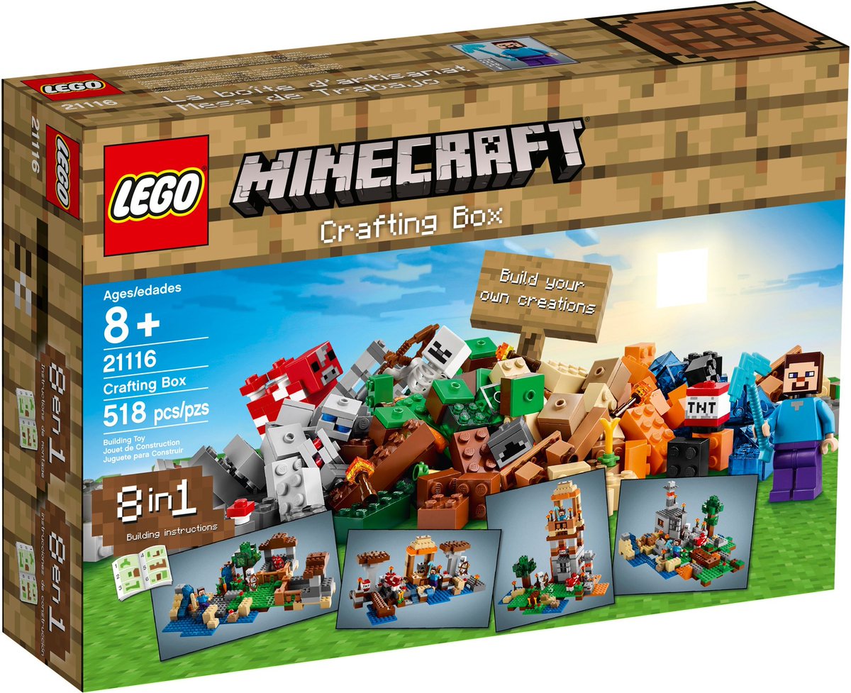 PenPlays_'s tweet photo. #ThrowbackSetoftheWeek
LEGO Minecraft Crafting Box

Pros:
-Unlike the modern sets, you aren't restricted to a couple builds, as the entire set is in modules
-Inspiration is included in how you can arrange the modules, just in case

Cons:
-Not all modules can be built at once https://t.co/ysz8g519oJ