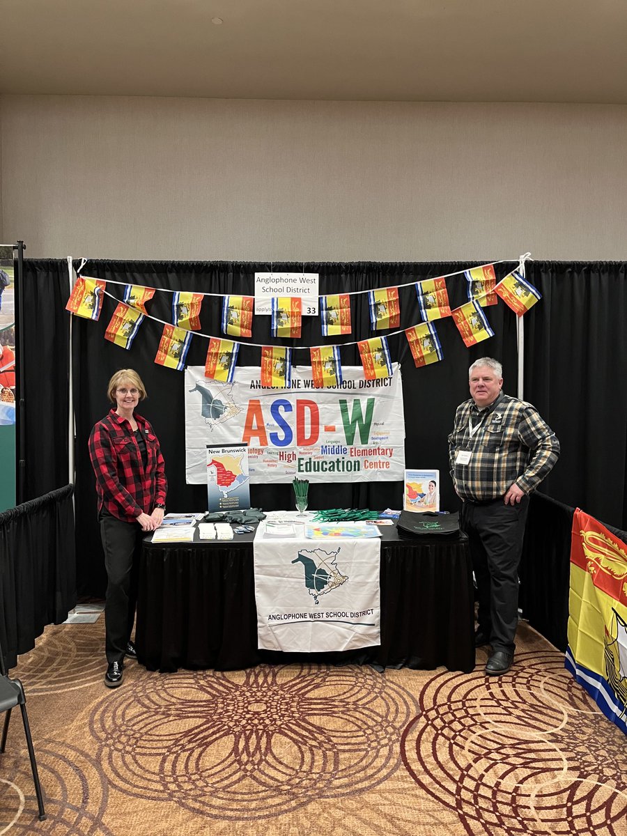 At the Apply to Education Job Fair recruiting for NB. ⁦<a href="/ASD_West/">Anglophone School District West ASD-W</a>⁩