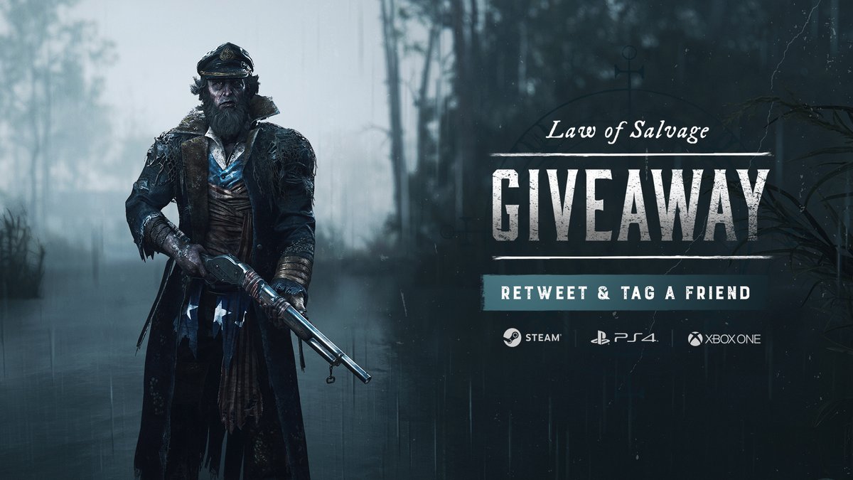 Law of Salvage DLC Giveaway! ⛵ For every 100 Retweets this post gets, we'll give away a DLC on any platform. To enter: -Follow us on Twitter✔️ -Retweet this post 🔁 -Comment with your platform of choice & tag a friend🙋