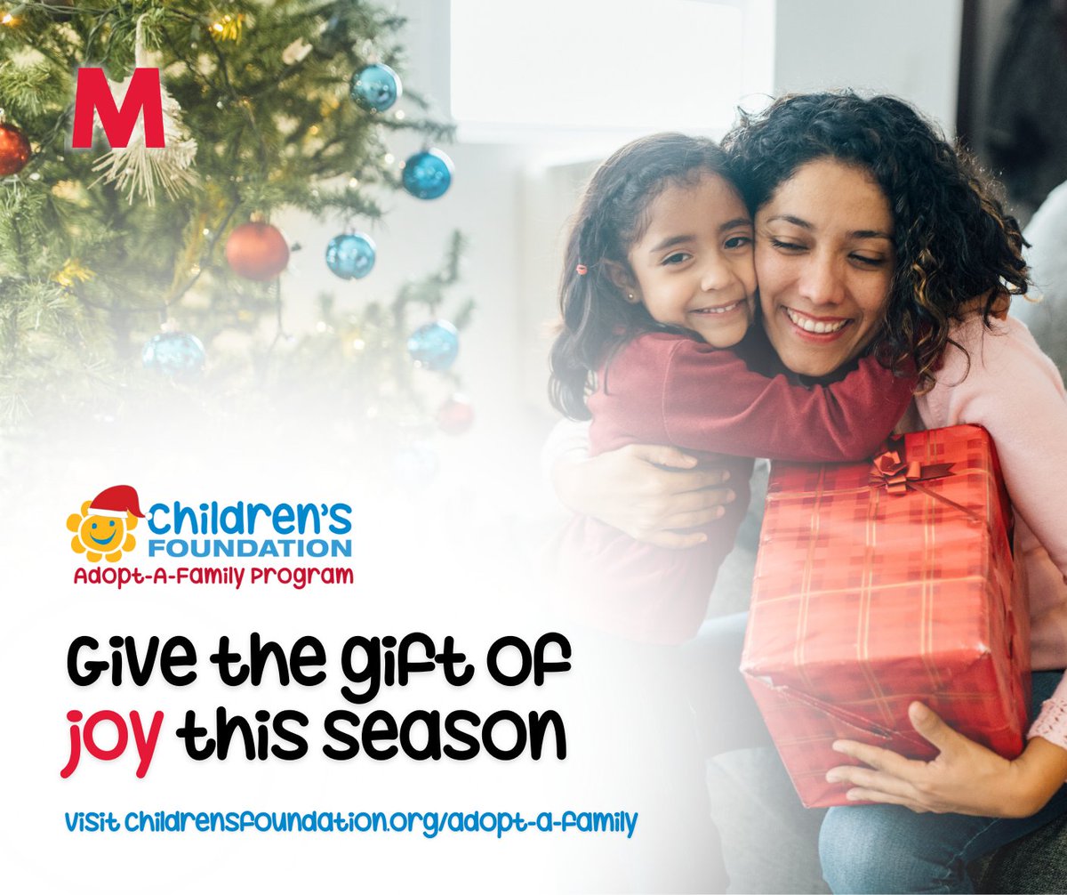 The Letter M (@theletterm) on Twitter photo Make holiday wishes come true for local children and families in need by becoming a <a href="/childrensfdngw/">Children's Foundation GW</a> Adopt-A-Family Donor✨🎁
For more information or to sign-up now, visit childrensfoundation.org/adopt-a-family
#CFGW #CFGWAdoptAFamily #HopeAndJoy #Holidays #Community #Local #Support Make holiday wishes come true for local children and families in need by becoming a <a href="/childrensfdngw/">Children's Foundation GW</a> Adopt-A-Family Donor✨🎁
For more information or to sign-up now, visit childrensfoundation.org/adopt-a-family
#CFGW #CFGWAdoptAFamily #HopeAndJoy #Holidays #Community #Local #Support