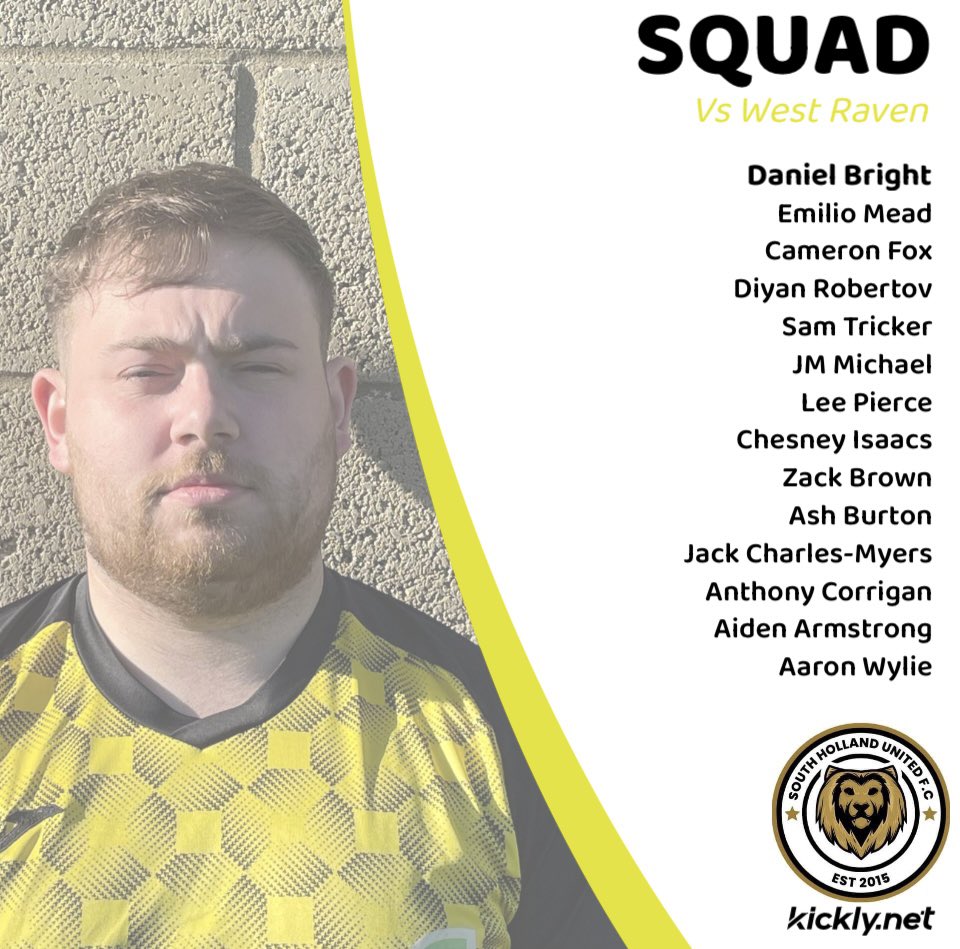 SHUFootballClub's tweet photo. ⚽️MATCHDAY SQUAD⚽️

Tough test this Sunday as we are away to top of the league, West Ravens!

🟡⚫️ https://t.co/GIH2qKtHYJ